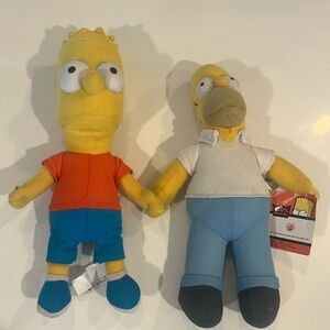 Homer and Bart stuffed animal
